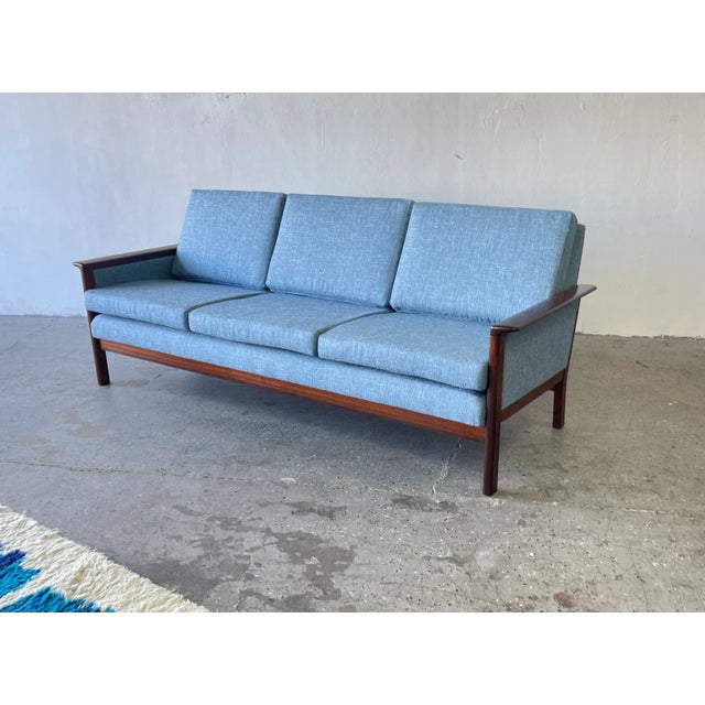 1960s Danish Mid Century Modern Rosewood Sofa by Westnofa For Sale - Image 9 of 11