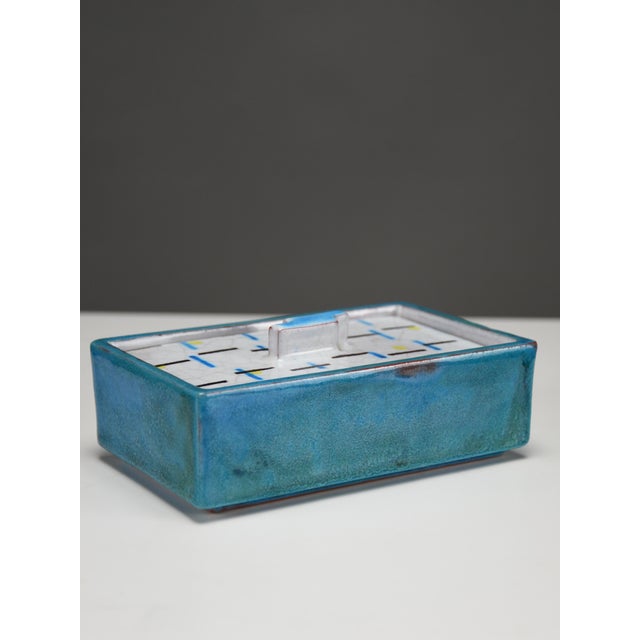 1930s Bauhaus Ceramic Zuckerdose Box by Uffrecht & Co., Neuhaldensleben, 1930 For Sale - Image 5 of 14