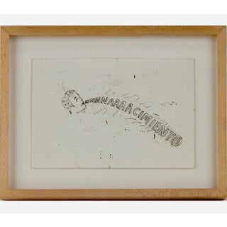 Mario Perez, Latin American Art Ink Drawing Mario Perez Nachimiento Argentina Modernist For Sale