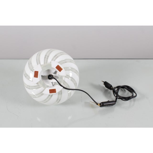 Mid-Century Murano Glass and Metal Table Lamps by F. Fabbian, Italy, 1970s, Set of 2 For Sale - Image 14 of 16