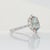 3.2Ct Aquamarine Ring With Natural Diamonds Accents: Solid 14k Dual Gold, Size 6.75 For Sale In Columbus - Image 6 of 8