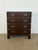 Brown English Campaign Chest of Drawers in Mahogany, Brass and Leather, 1930s For Sale - Image 8 of 8
