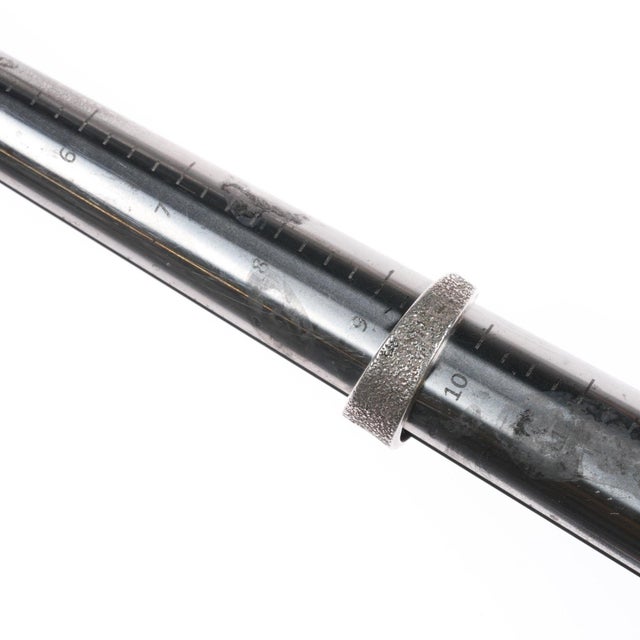 Sz9.75 David Tune Navajo Creek Tufa Cast Sterling Cobblestone Ring For Sale - Image 11 of 11