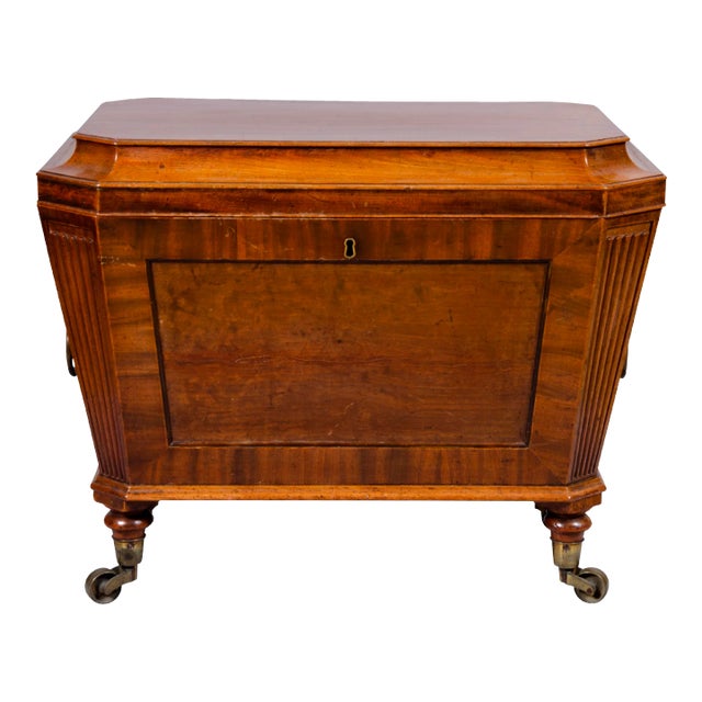 Regency Mahogany and Ebony Cellarette For Sale