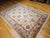 Vintage Persian Mahal Sultanabad Rug, Hand-Knotted Wool, Geometric Pattern, 9x12, Ivory & Blue For Sale - Image 4 of 18