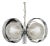 Italian Modern Chrome Ring Chandelier For Sale