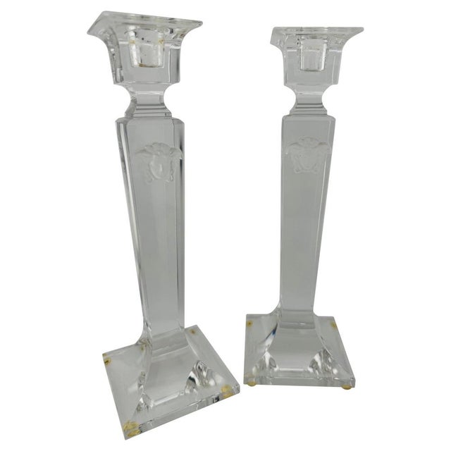 Medusa Lumiere Candlesticks by Versace for Rosenthal, Set of 2 For Sale - Image 8 of 8