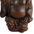 Sculpture Materials Signed Concrete Laughing Buddha Statue With Reddish Brown Finish Asian Garden Sculpture For Sale - Image 7 of 9