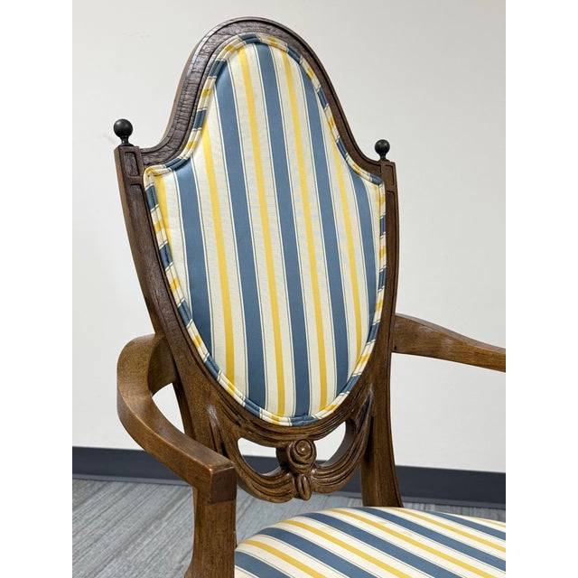 1970s Romweber Louis XVI Neoclassical Revival Dining Chair ~ Set of 4 For Sale - Image 5 of 8