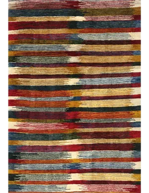 Handwoven Scandinavian Style Gabbeh Area Rug 5'10"×8'3"