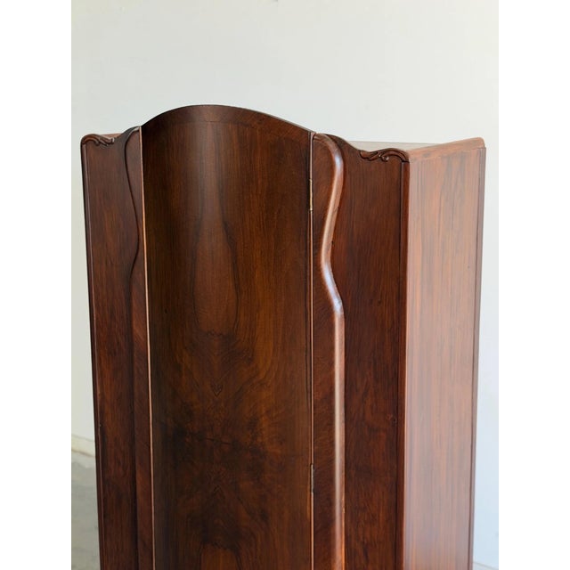 1940s Vintage Wooden Art Deco Armoire For Sale - Image 5 of 12
