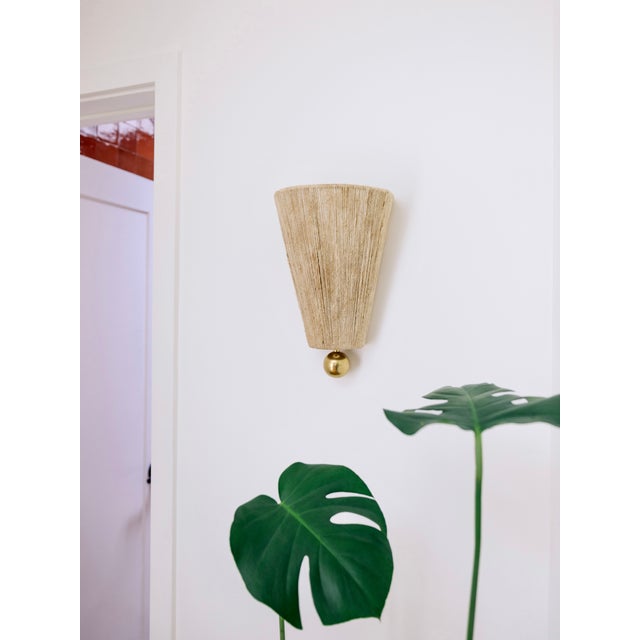 Brass Mitzi Song 8.25 in. 1 Light Wall Sconce in Aged Brass Finish For Sale - Image 8 of 10