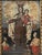 18th century Spanish oil on canvas of Our Lady of Mount Carmel. The scene depicts Mary wearing a brown habit and a flowery...