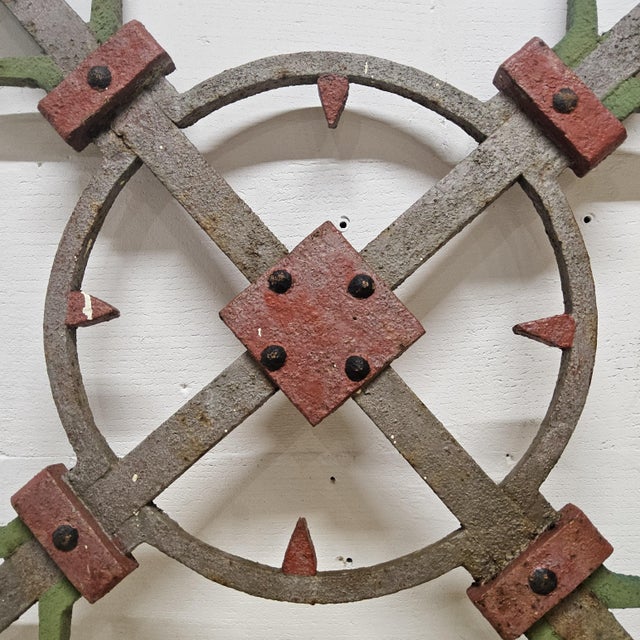 Antique English Victorian Wrought Iron and Metal Work Fence, 1890s For Sale - Image 4 of 18