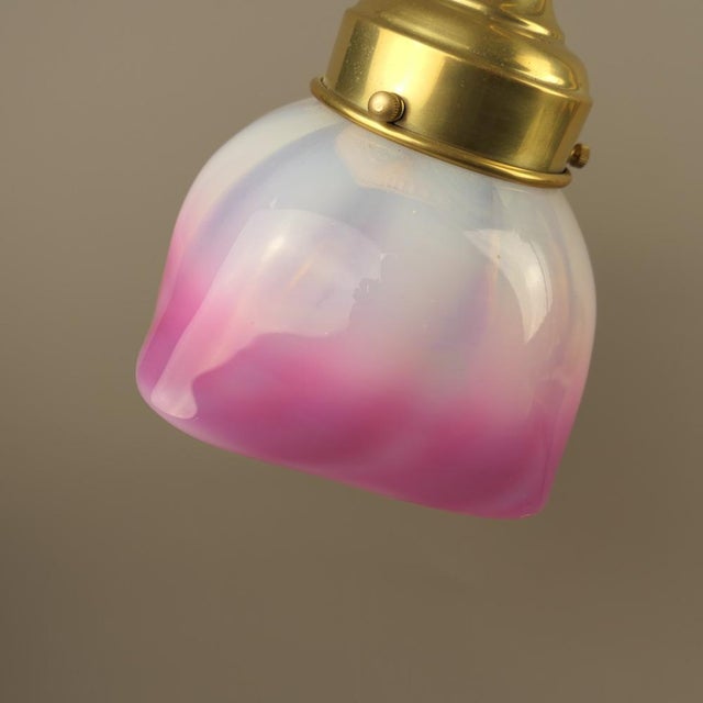 Table Lamp with Glass Shade, France, 1925 For Sale - Image 3 of 10