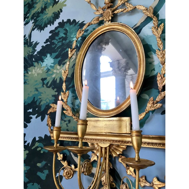 Early 19th Century Adam Style Wall Sconces - a Pair For Sale - Image 5 of 6