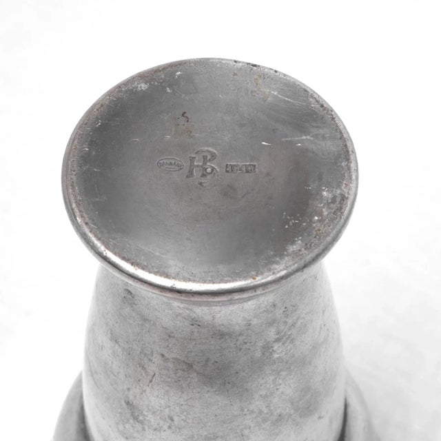 Antique Mogens Brass & Pewter Ballin Vase For Sale In New York - Image 6 of 7