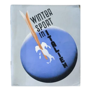 1936 Italian Travel and Tourism Pamphlet, Winter Sport in Italien