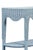 2020s Matthew Izzo Home Paloma Light Blue Rattan Demi Luna Console Table For Sale - Image 5 of 9