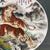 White Chinese Famille Rose Porcelain Charger With Tiger & Landscape Motif For Sale - Image 8 of 9