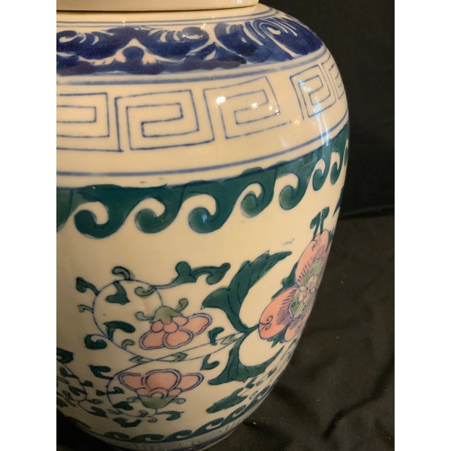 Late 20th Century Pastel Chinese Temple Jar Chairish