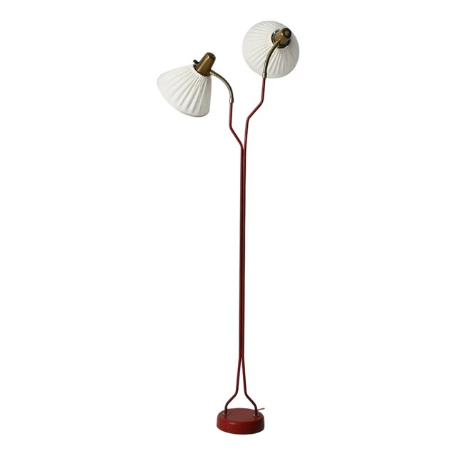 Two-Armed Floor Lamp from Eskilstuna Elektrofabrik, 1950s For Sale