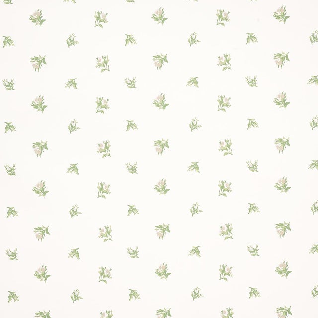 Not Yet Made - Made To Order Sample - Schumacher Margie Floral Wallpaper in Gris For Sale - Image 5 of 5