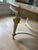 French Provincial 1960s Gold and Cream Vintage Dining Table For Sale - Image 3 of 6
