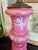 Antique Mary Gregory Pink Opaline Lamp For Sale - Image 4 of 16