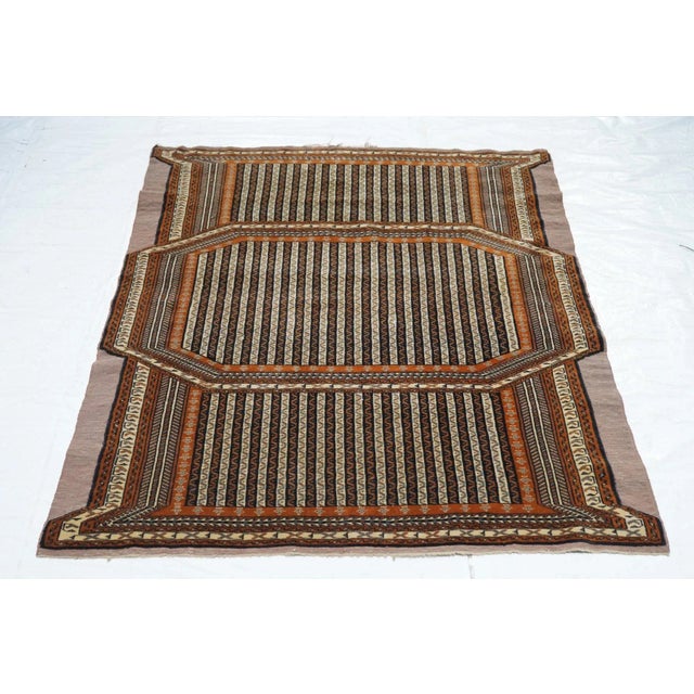 Vintage Ghouchan Rug 3'9'' X 4'10'' For Sale - Image 10 of 11