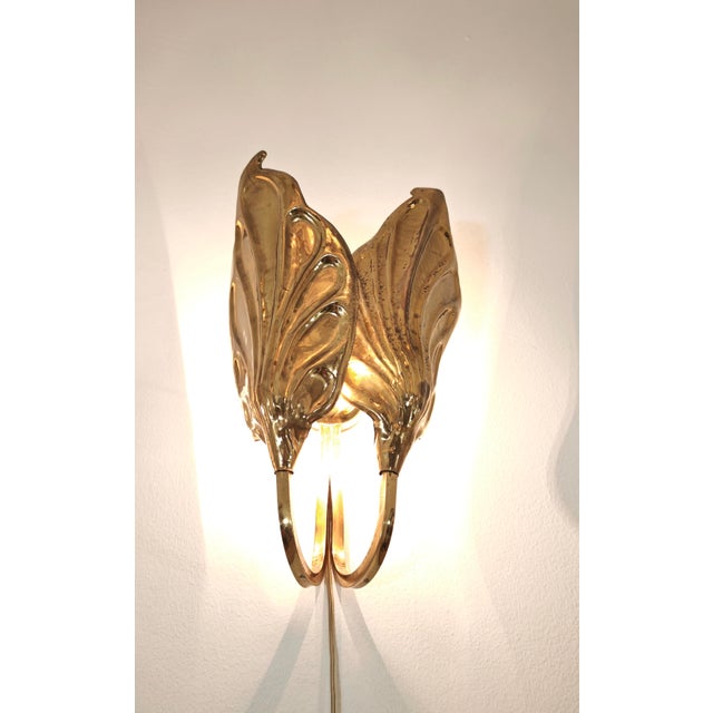 Brass Wall Lamps by Tommaso Barbi for G&G Studio, Italy, 1960s, Set of 2 For Sale - Image 14 of 16