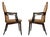 Elegant Pair of Vintage High Back Dunbar Edward Wormley Style Arm Chairs For Sale