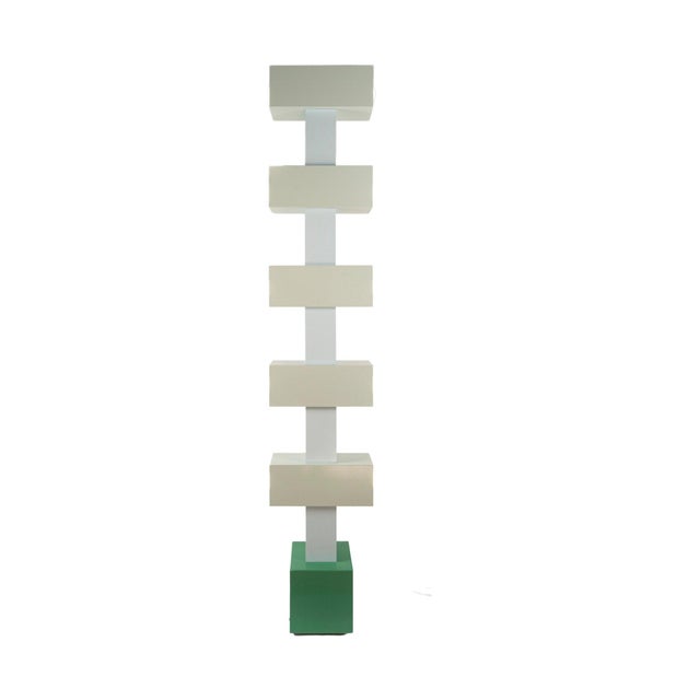 Illuminated Totems in Lacquered Steel, Italy, 1990, Set of 2 For Sale - Image 4 of 8