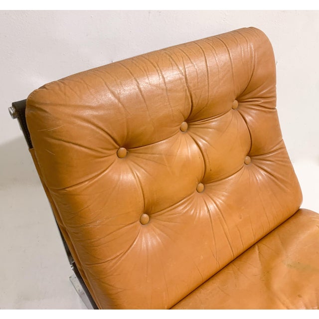 Set of Mid-Century Modern Italian Leather Armchairs from MIM Roma, 1960s For Sale - Image 4 of 14