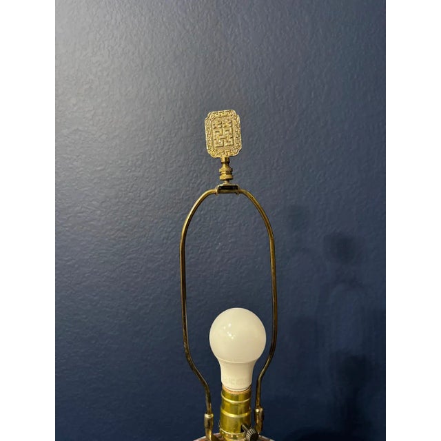 1970s Kalart Stippled Famille Rose Jar Lamp Cranes For Sale - Image 4 of 11