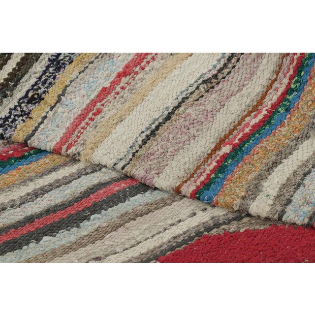 Vintage Persian Shahson Kilim With Colorful Stripes S - Rug & Kilim For Sale In New York - Image 6 of 6