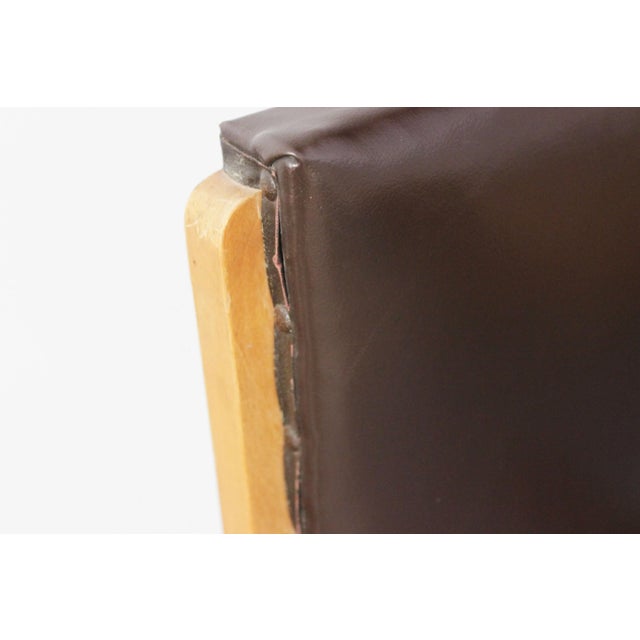 Brown Art Deco Style Italian Maple & Zebrawood Dining Chair, 1940s For Sale - Image 8 of 15