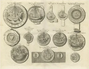 Seals of Lubeck, 1767, Paper