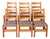 Stickley Style Mission Oak Ladder Back Dining Chairs Set 6 For Sale