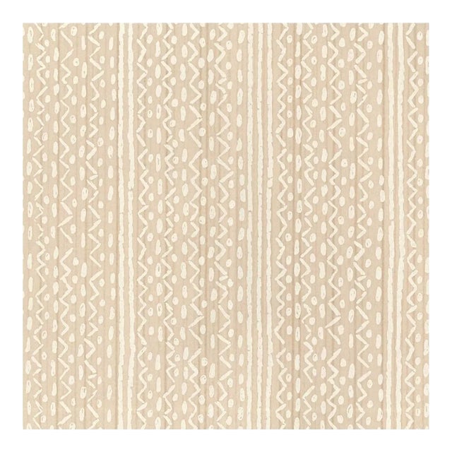 Peter Fasano Angelina in Cream Tonal White on Off White Cotton Printed Fabric- 1 Yard For Sale