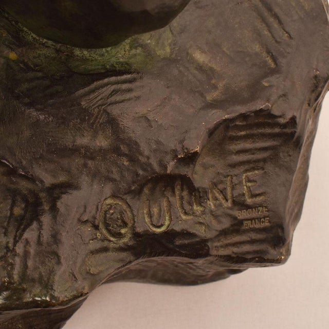 Alexandre Ouline, Art Deco Warrior Man, 20th Century, Bronze For Sale - Image 8 of 12