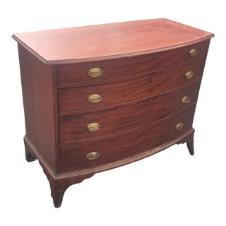 19th Century Bow Front Chest of Drawers For Sale