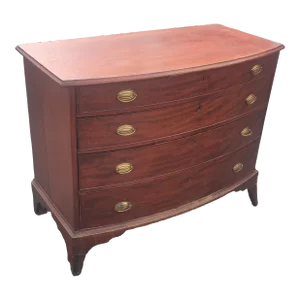 19th Century Bow Front Chest of Drawers