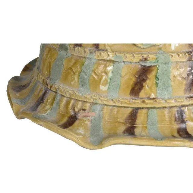 Antique Italian Glazed Vase Holders, Set of 2 For Sale - Image 3 of 11