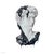 This artwork presents a striking reinterpretation of a classic sculpture, where the figure is rendered in meticulous...