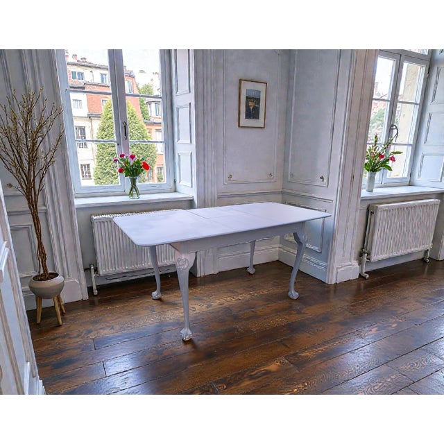 Bring timeless European elegance to your home with this French Provincial vintage-style upcycled mahogany dining table—a...