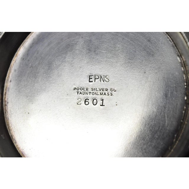 Vintage Art Deco Silver Plated Martini Cocktail Shaker Pitcher by Poole 2601 For Sale - Image 14 of 16