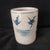Art Deco Chinese Ceramic Pot,Blue and White Porcelain Brush Pot Hand Painted Flowers and Birds Pattern For Sale - Image 3 of 11