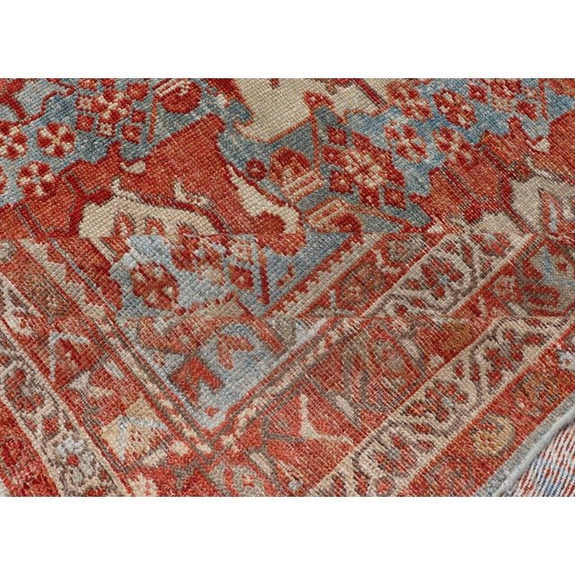 Large Scale Antique Persian Hamedan Rug With Colorful Tribal Design 11'7 X 14'4 For Sale - Image 15 of 16