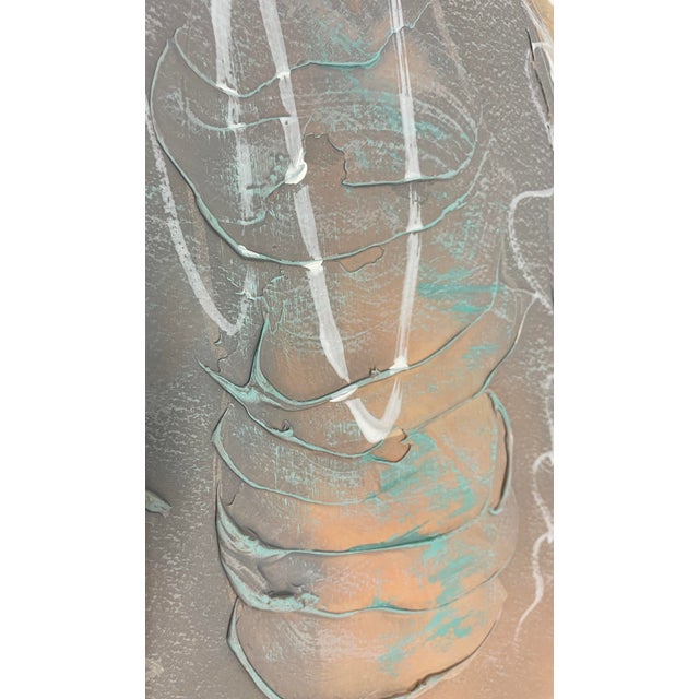 1980s Andrez Large Modern Painting For Sale - Image 4 of 7